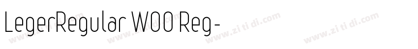 LegerRegular W00 Reg字体转换